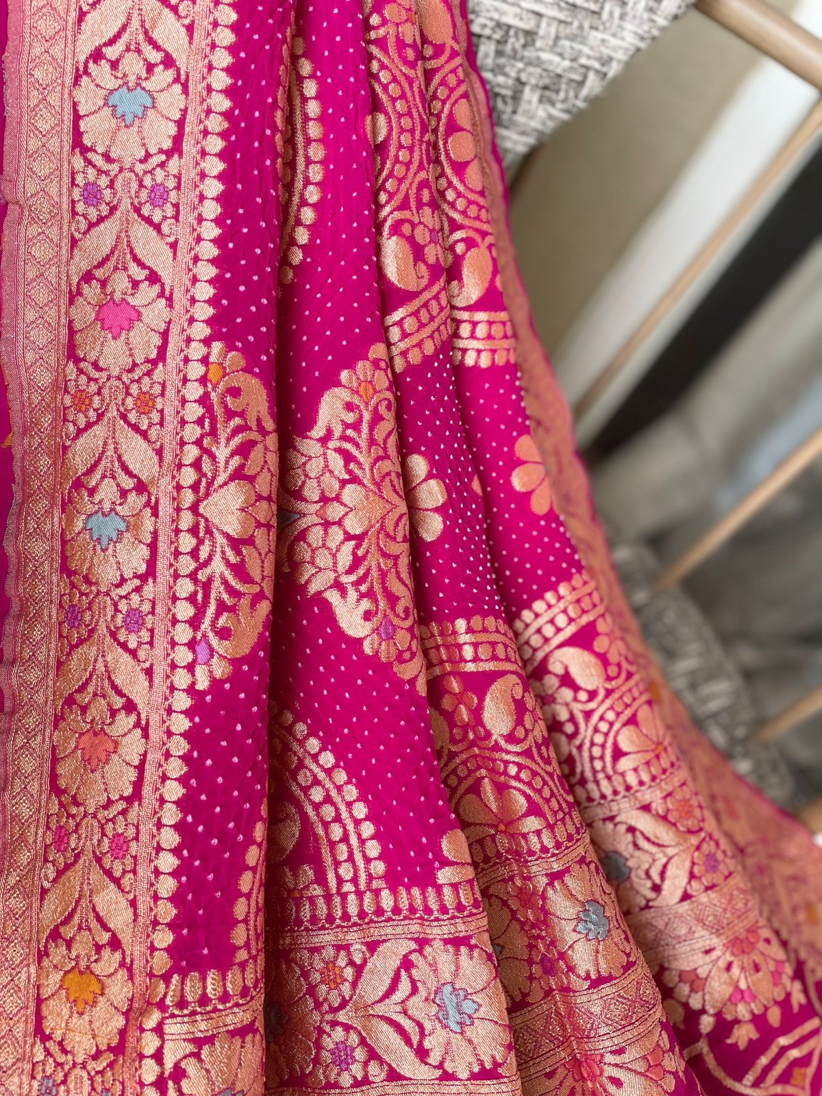 Maitri - Pink Meenakari Tilfi Dupatta