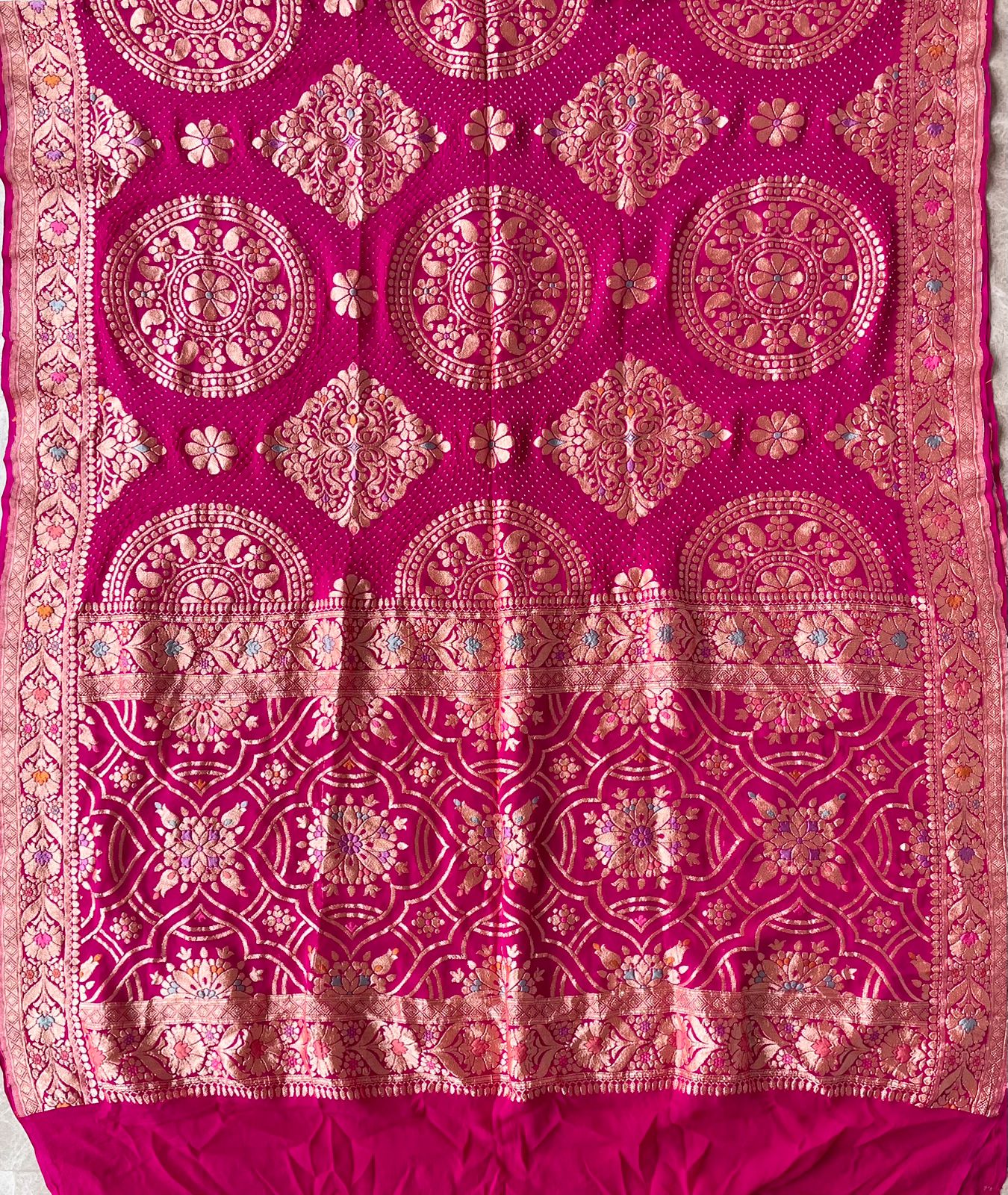 Maitri - Pink Meenakari Tilfi Dupatta