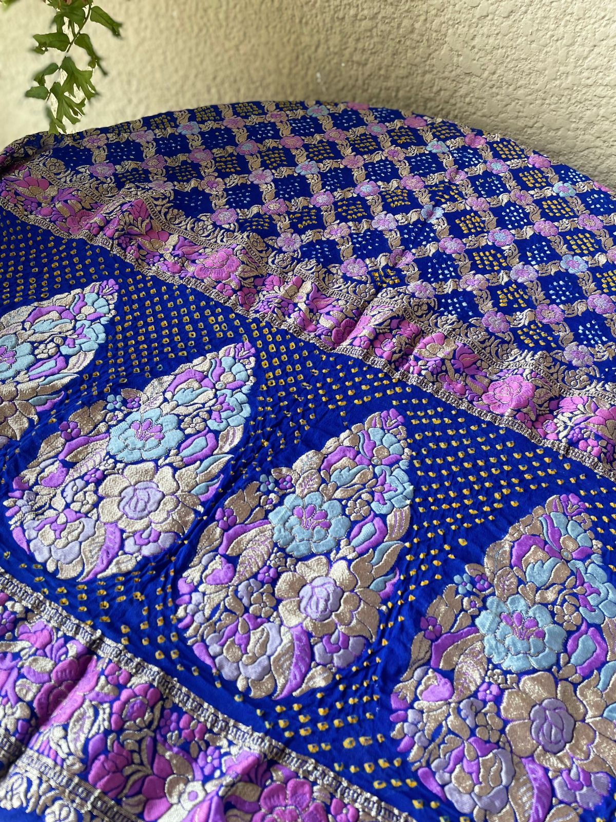 Ayanti - Blue Sangeet Meenakari Tilfi Dupatta