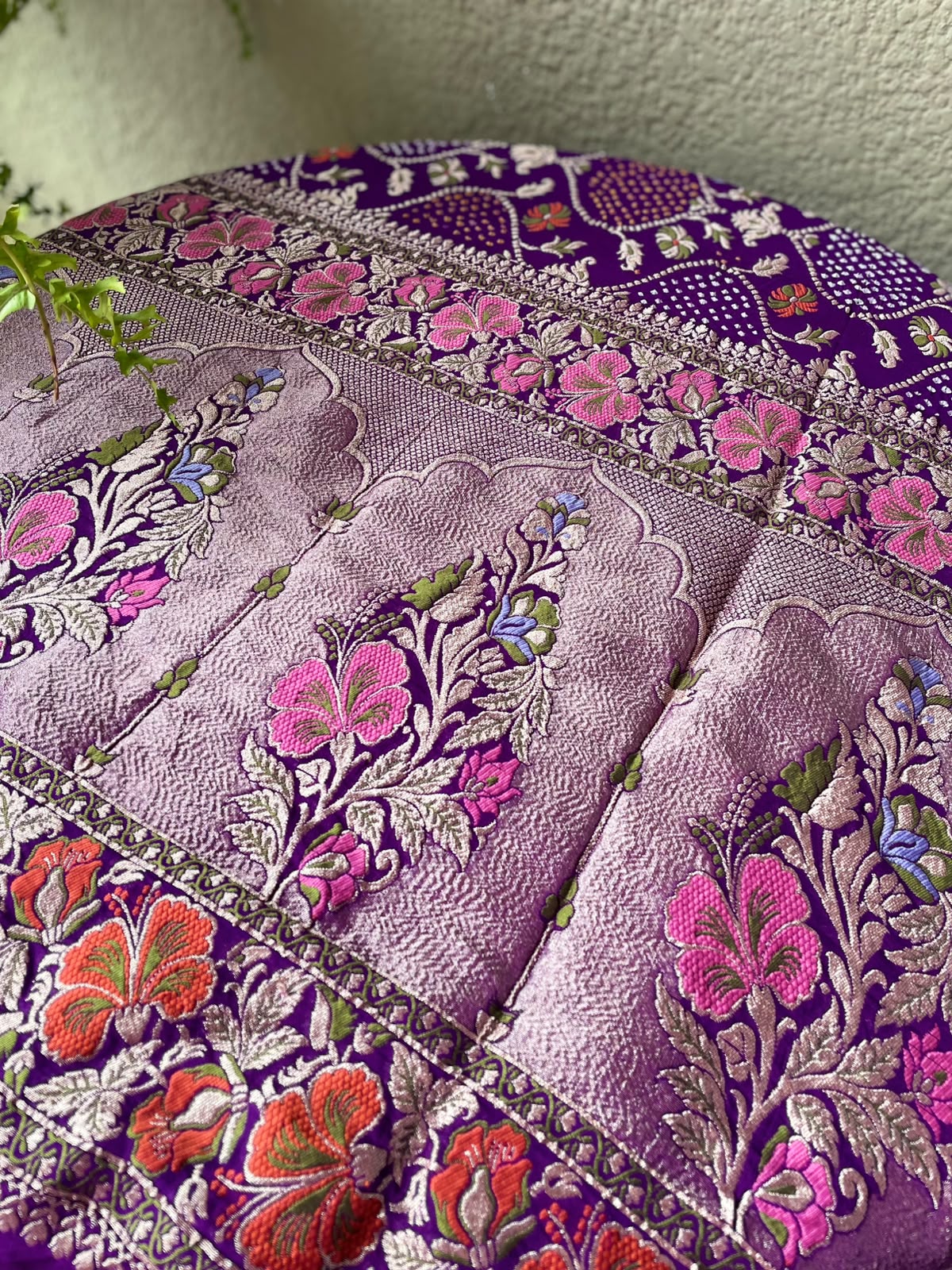 Chetna - Purple Tilfi Meenakari Bandhani Dupatta