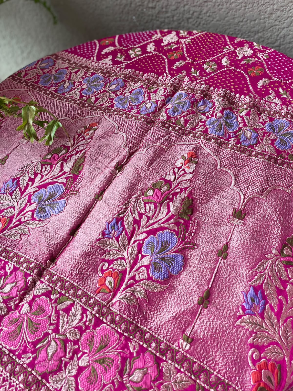 Ashita - Pink Tilfi Meenakari Bandhani Dupatta