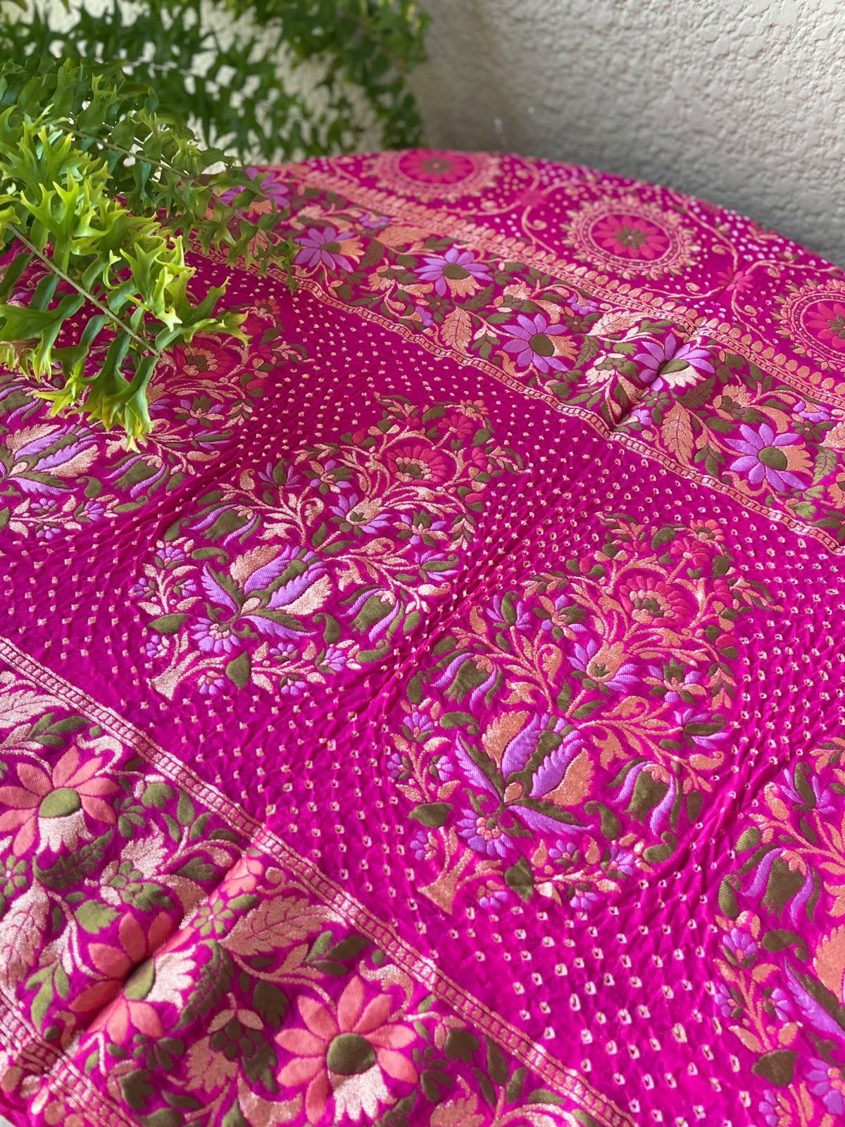 Hansika - Pink Tilfi Meenakari Bandhani Dupatta