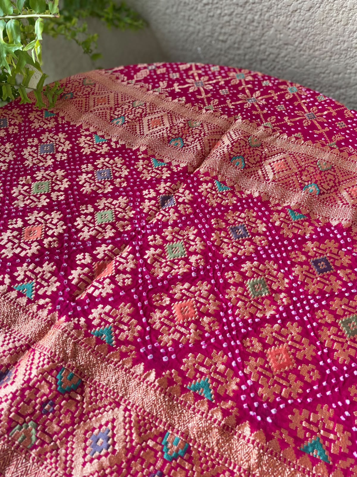 Shefali - Pink Meenakari Bandhani Dupatta