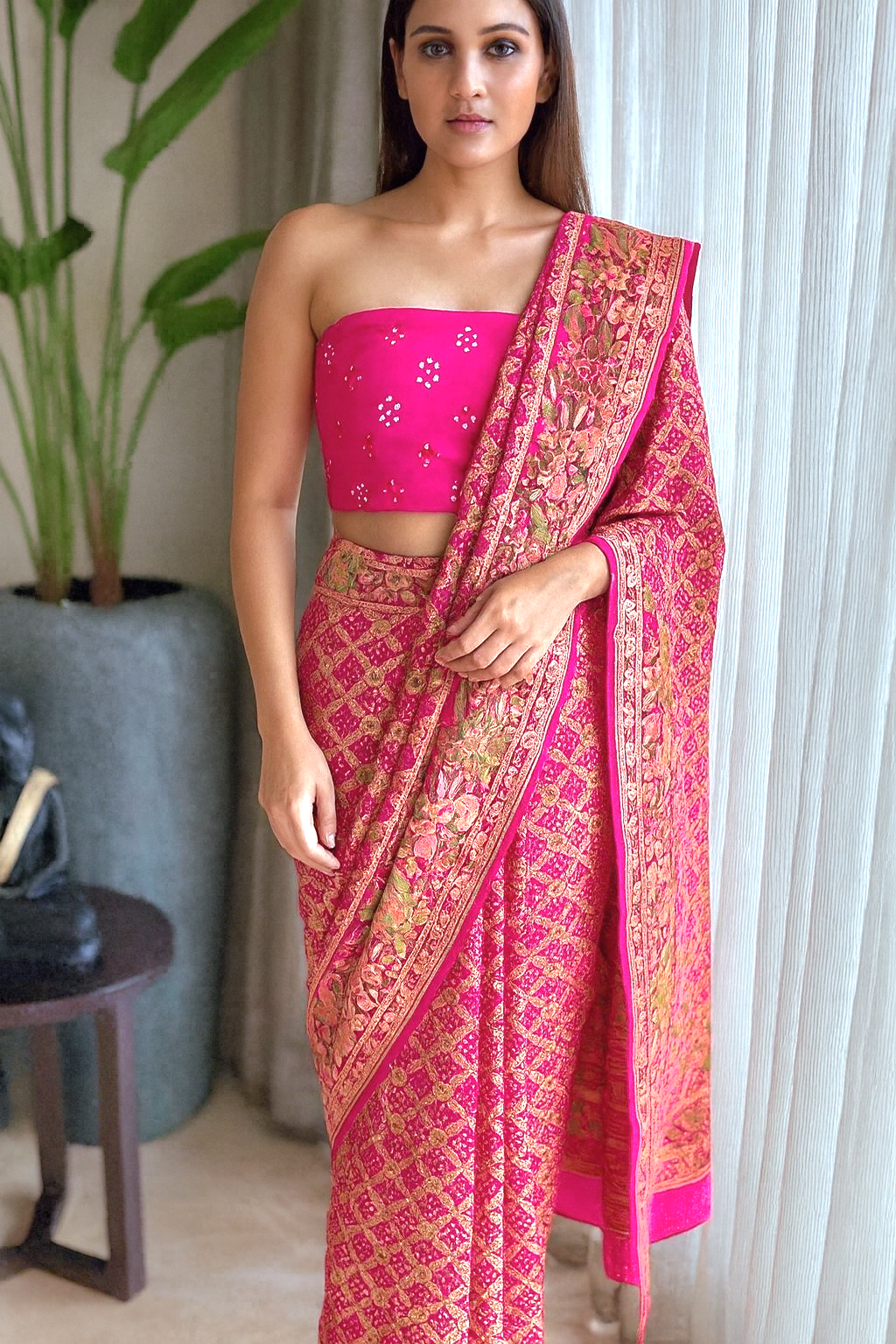 Arya - Noble Goddess Meenakari Motif Saree