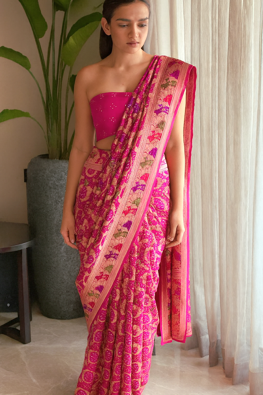 Apeksha - Hope Meenakari Motif Saree