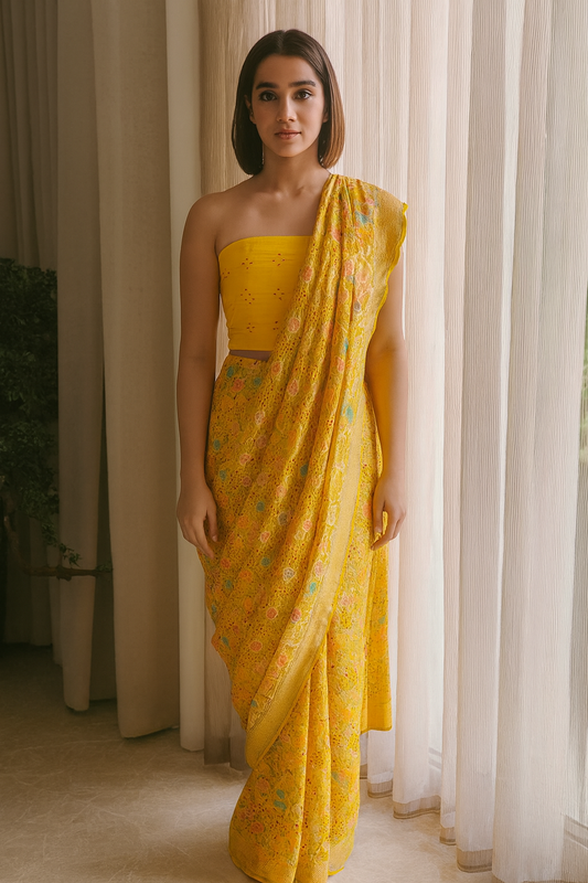 Navya - Forever Young Meenakari Motif Saree