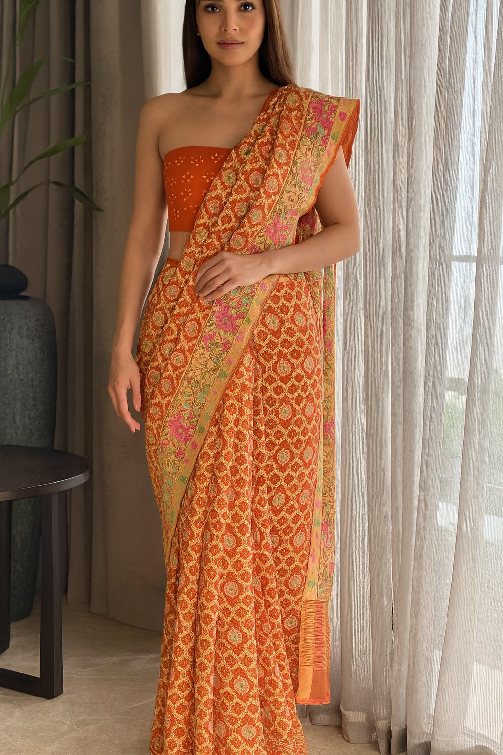 Ritija - Courageous Meenakari Motif Saree