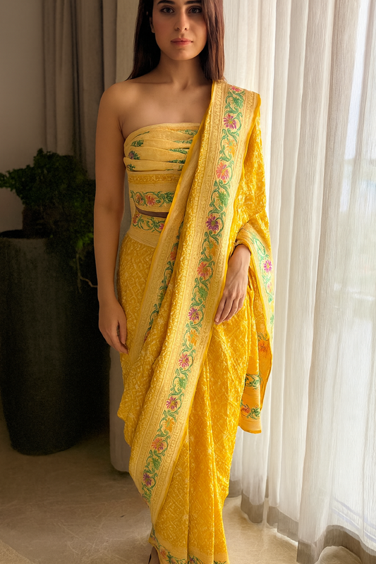 Shraddha - Faith Meenakari Motif Saree