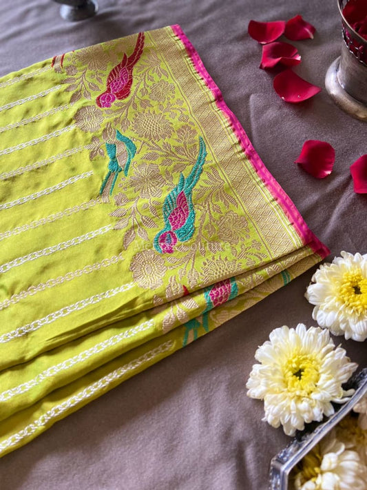 Kasturi - Fragrant Material Banarasi Silk Saree Saree